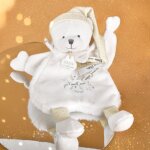 Doudou ours cape blanc (25 cm)