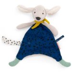 Doudou pilou bleu puce et pilou