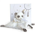 Coffret doudou plat panda attrape - r�ves