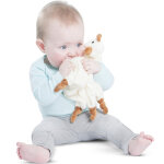 Doudou plat avec attache sucette sophie la girafe fresh touch