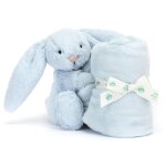 Doudou plat bashful lapin bleu