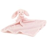 Doudou plat bashful lapin rose