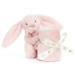 Doudou plat bashful lapin rose