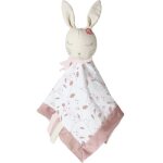 Doudou plat en coton bio et lin lapin lili