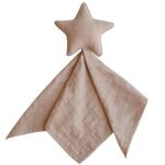 Doudou plat étoile natural Doudou plat étoile natural