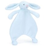 Doudou plat lapin bleu
