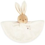 Doudou plat lapin rond crme