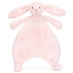 Doudou plat lapin rose