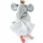 Doudou plat pantin eléphant couleurs savane (15 cm) Doudou plat pantin eléphant couleurs savane (15 cm)