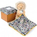 Doudou plat pantin lion boh'aime (12 cm)