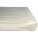 Drap housse percale de coton ray� lin (60 x 120 cm)