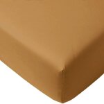 Drap housse en jersey caramel (70 x 140 cm)