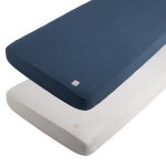 Lot de 2 draps housses petit nuage (70 x 140 cm)