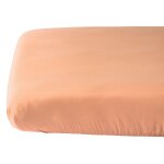 Drap housse satin peach (70 x 140 cm)