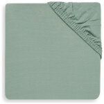 Drap housse en jersey ash green (60 x 120 cm)