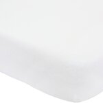 Drap housse en coton blanc (60 x 120 cm)