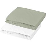 Lot al�se et drap housse blanc - ginky (70 x 140 cm)