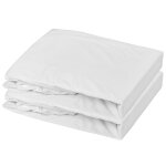 Lot al�se et drap housse blanc (70 x 140 cm)
