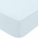 Drap housse bb jersey bleu clair (60 x 120 cm)