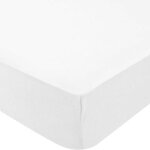Drap housse de berceau en coton bio blanc (40 x 80 cm) Drap housse de berceau en coton bio blanc (40 x 80 cm)