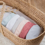 Drap housse de berceau en coton bio naturel (40 x 80 cm)
