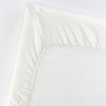 Drap housse blanc pour lit parapluie light
