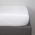 Drap housse en coton bio blanc (70 x 140 cm)