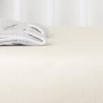 Drap housse en coton bio pour landau ecru (72 x 33 cm)