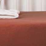 Drap housse en coton bio pour landau terracotta (72 x 33 cm)