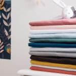 Drap housse en coton bio naturel (60 x 120 cm)