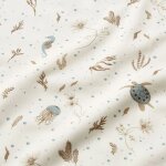 Drap housse en coton sea garden (60 x 120 cm)
