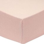 Drap housse en coton vieux rose (60 x 120 cm)