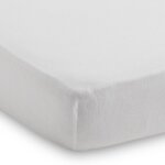 Drap housse en jersey blanc (70 x 140 cm)