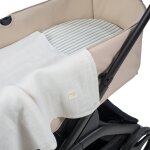 Drap - housse pour nacelle + lange botton rayures
