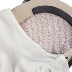 Drap housse pour nacelle et lange gala cerise