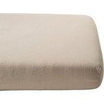 Drap housse satin de coton bio lin (60 x 120 cm)
