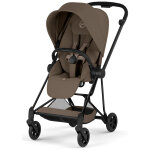 Duo mios 2026 poussette citadine avec nacelle pliable et ch�ssis matt black coconut brown