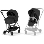 Duo mios 2026 poussette citadine avec nacelle pliable et ch�ssis matt black sepia black