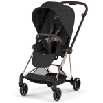 Duo mios 2026 poussette citadine avec nacelle pliable et ch�ssis rose gold sepia black