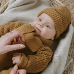 Echarpe b�b� en coton bio soul caramel (0 - 6 mois)