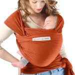 Echarpe de portage en coton bio basic fauve