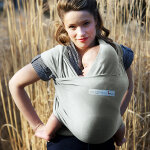 Echarpe de portage en coton bio basic perle