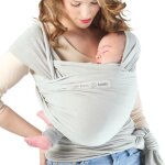 Echarpe de portage en coton bio basic perle