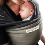 Echarpe de portage l'originale anthracite poche olive