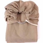 Echarpe de portage sling sans noeud tiss en coton bio beige sable