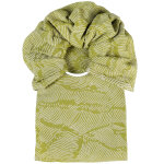 Echarpe de portage sling seigaiha sling sans n?ud vert seacell