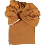 Echarpe de portage sling tiss� sans n?ud orange sienne coton bio