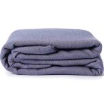 Echarpe de portage tiss�e en coton bio bleu cobalt (4, 60 m)