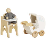 Ensemble accessoires de nurserie pour maison de poup�e en bois fsc