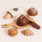 Ensemble de baguette et pains artisanaux en bois fsc